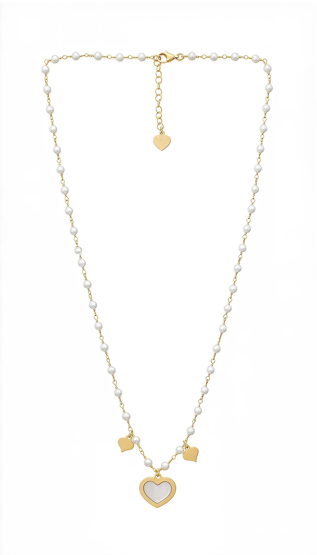 Collana Dvccio Cuore con perle