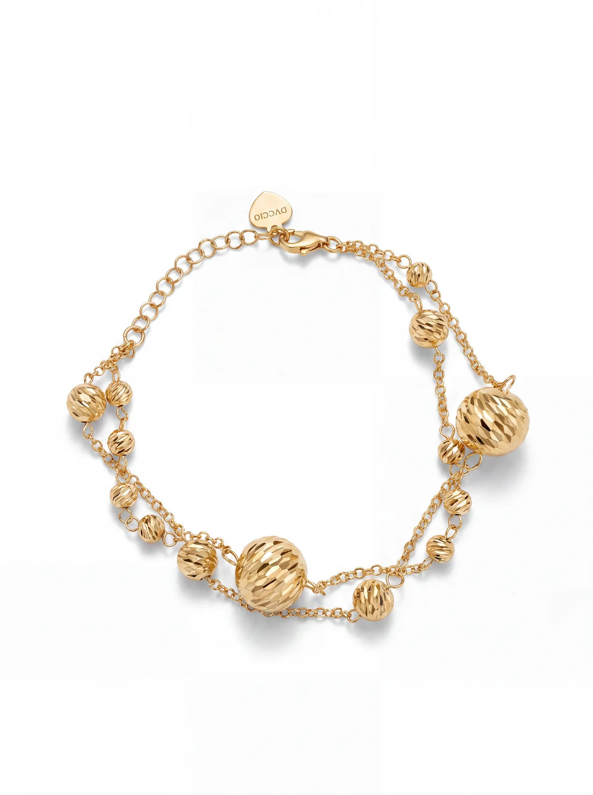 Bracciale Dvccio a sfere diamantate Rewind BRRE10G