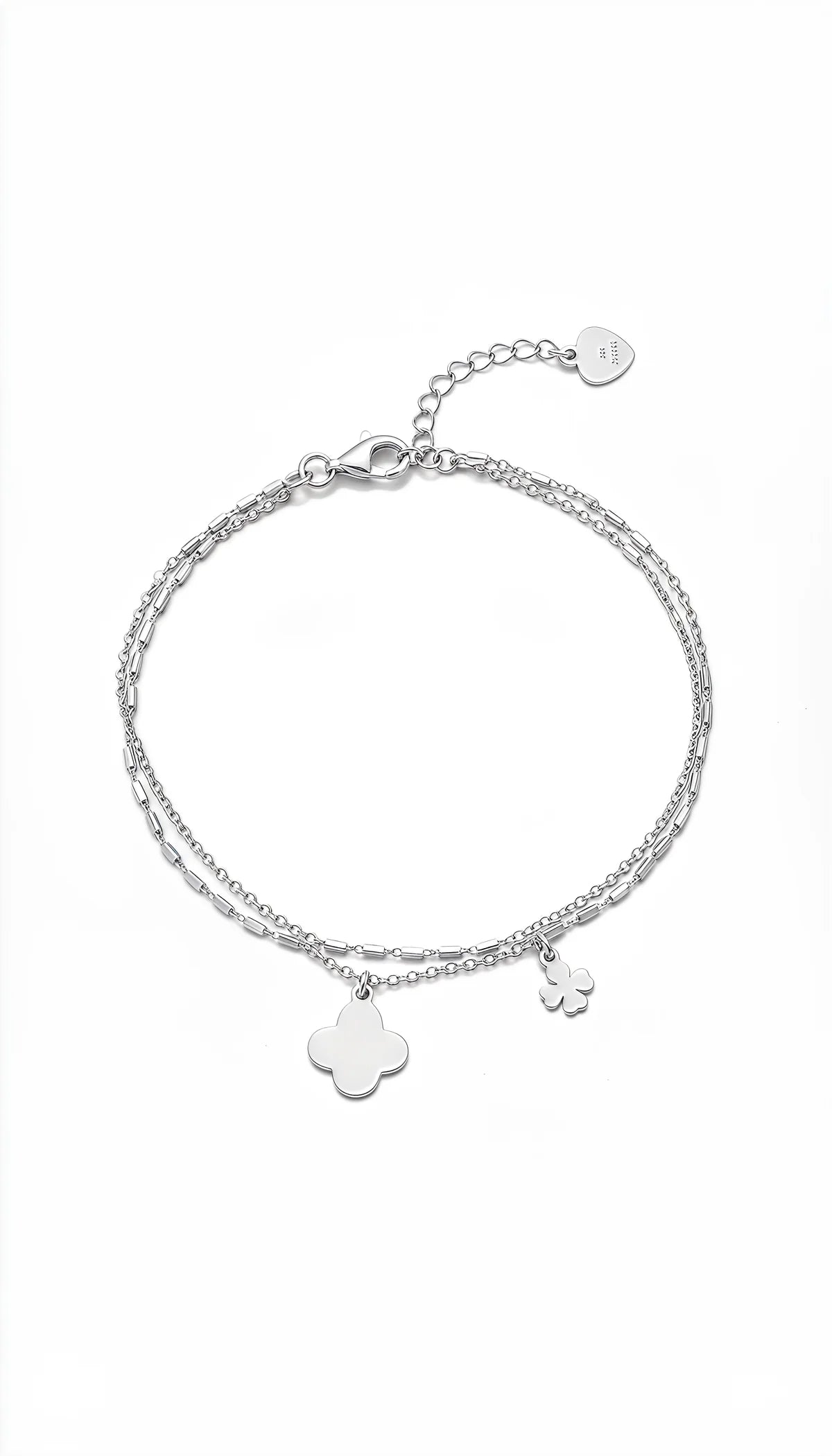 Bracciale Dvccio a 2 fili con quadrifoglio