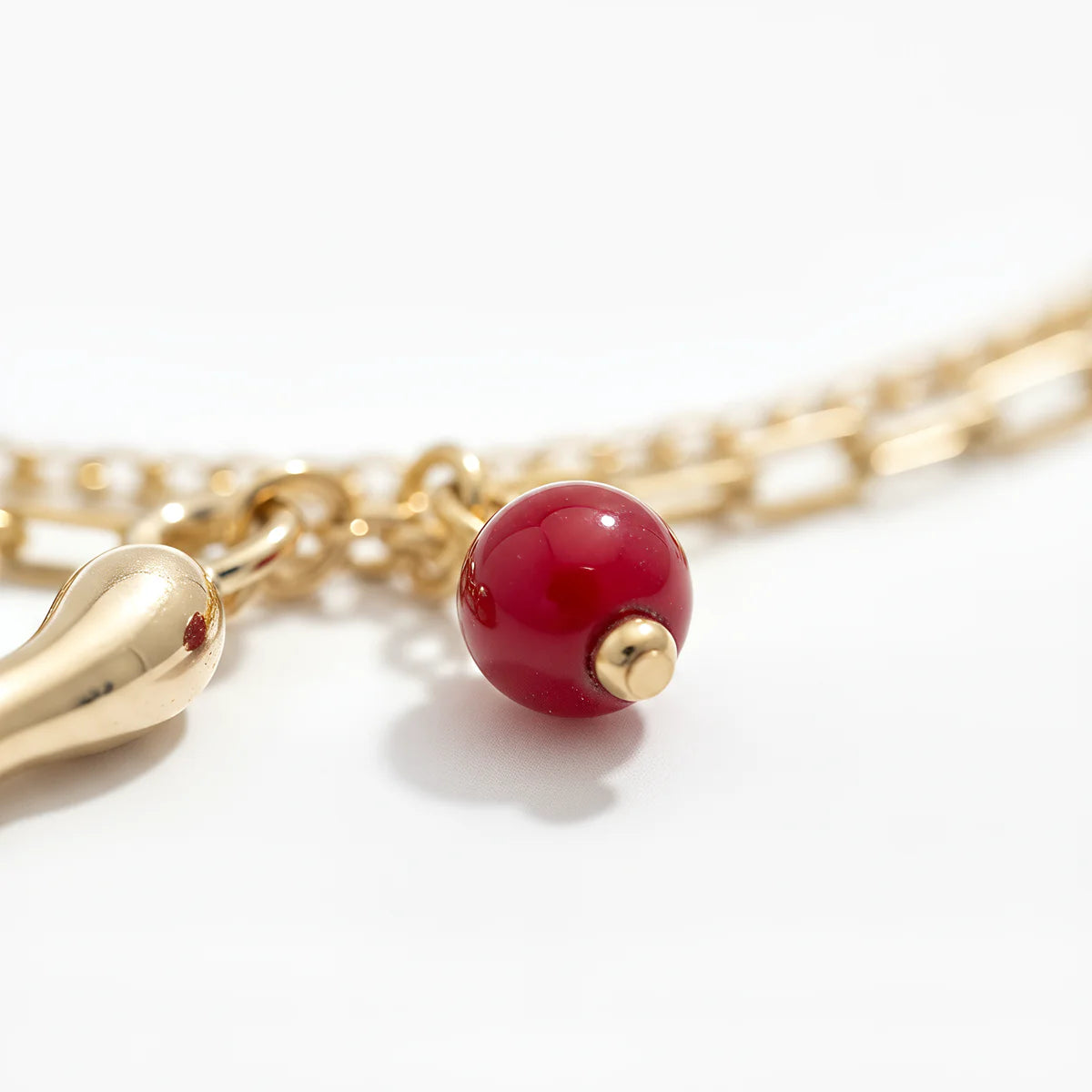 Bracciale Dvccio Doppia catena con cornetto